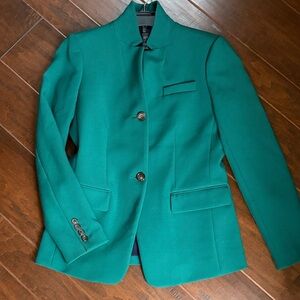 J. Crew Regent Four Season Stretch 2-Button Emerald Green Blazer Jacket 2